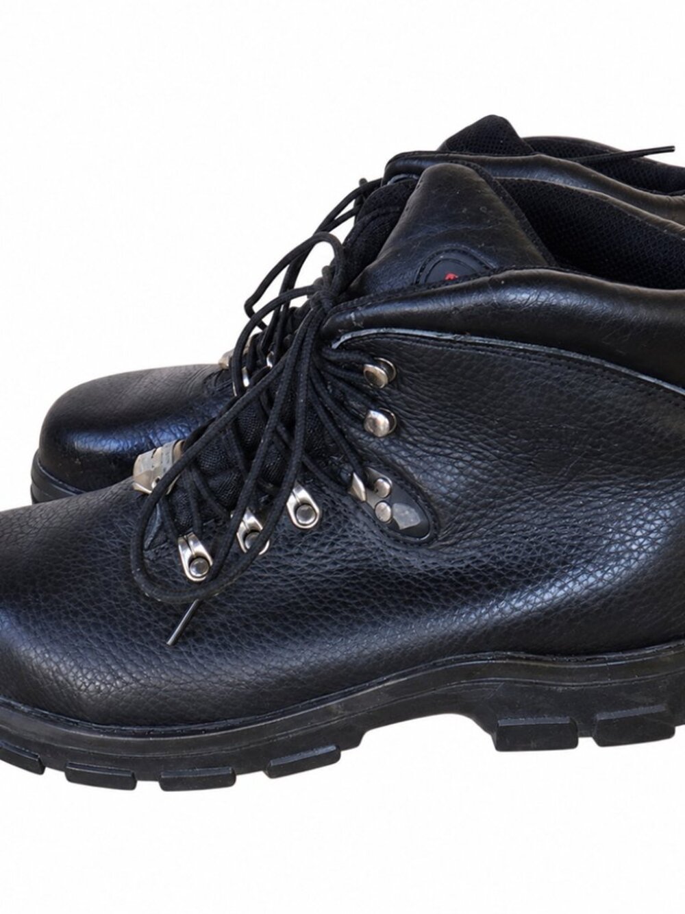 Herman Survivors Young Bear Black Leather Steel Toe Work Boots